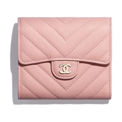 chanel classic small wallet dark pink|Chanel wallet original price.